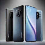 Oppo Reno 13 and Reno 13 Pro smartphones with iPhone-inspired design, featuring curved corners, flat edges, and distinctive camera rings.