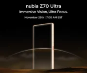 nubia Z70 Ultra Global Launch Event.