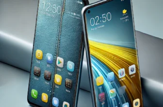 Side-by-side comparison of Poco X7 and Poco X7 Pro smartphones, showcasing the Poco X7's blue faux leather back and the Poco X7 Pro's dual-tone black and yellow design, set against a sleek modern background.