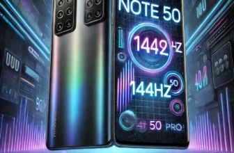 Infinix Note 50 & Note 50 Pro launch event showcasing smartphones with a sleek metallic body and 144Hz AMOLED display.