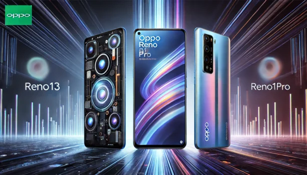 Oppo Reno13 vs. Reno13 Pro comparison featuring both smartphones side by side with highlighted key differences.