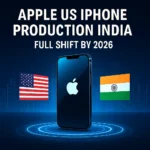 Apple iPhone production shifting to India amid US-China trade war tensions.