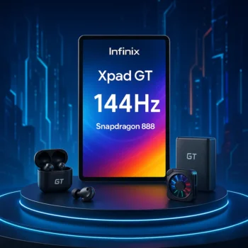 Infinix Xpad GT gaming tablet with 144Hz display and Snapdragon 888
