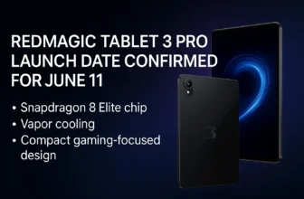 RedMagic Tablet 3 Pro launch event teaser with gaming-inspired design and Snapdragon 8 Elite branding