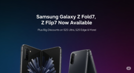 Samsung Galaxy Z Fold7 and Flip7 on display with Amazon gift card bonus offers