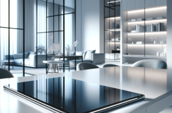 Futuristic Google Pixel Tablet on a modern desk