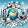 OpenAI ChatGPT Group Chats Global Expansion depicted through diverse users connecting globally.