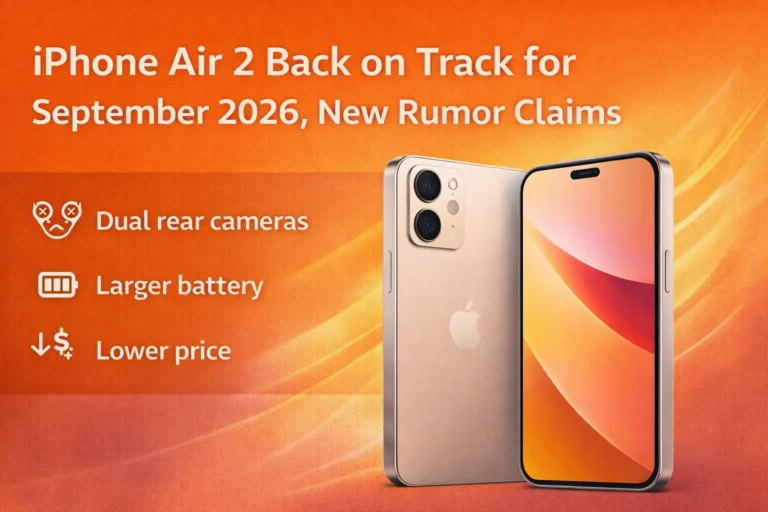 iPhone Air 2 2026 launch rumor for September event