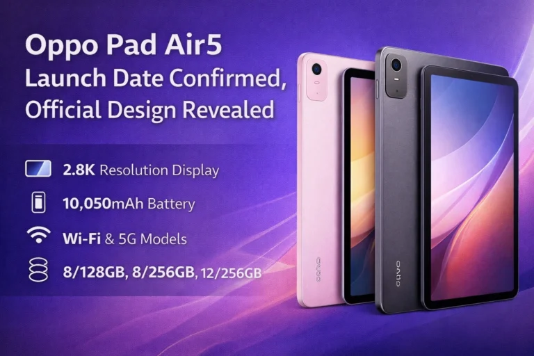 Oppo Pad Air5 launch date confirmed with official tablet design