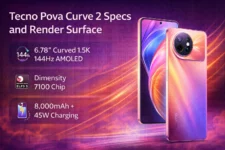 Tecno Pova Curve 2 specs leak with 8,000mAh battery and 144Hz AMOLED