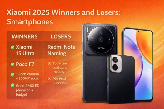 Xiaomi 2025 winners losers featuring Xiaomi 15 Ultra and Poco F7