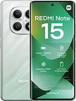 Xiaomi Redmi Note 15 4G smartphone front and back view