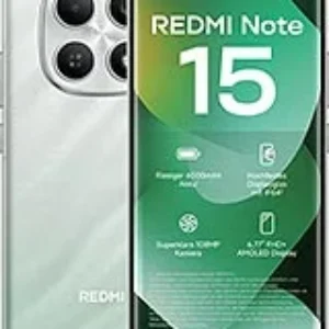 Xiaomi Redmi Note 15 4G smartphone front and back view