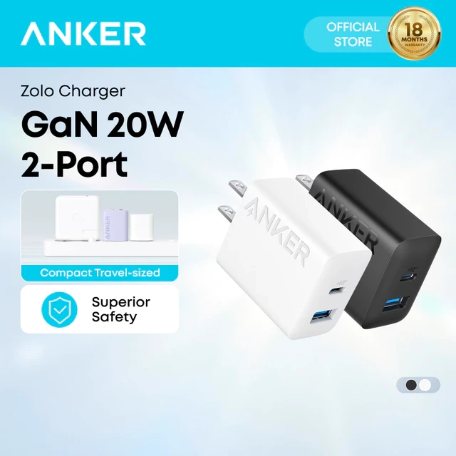Anker A2348 20W Dual-Port USB-C Wall Charger