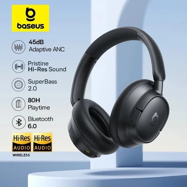 Baseus Bass EH10 Bluetooth Noise-Cancelling Headphones
