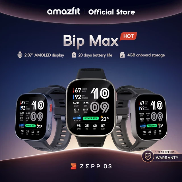 Amazfit Bip Max GPS Bluetooth Smartwatch