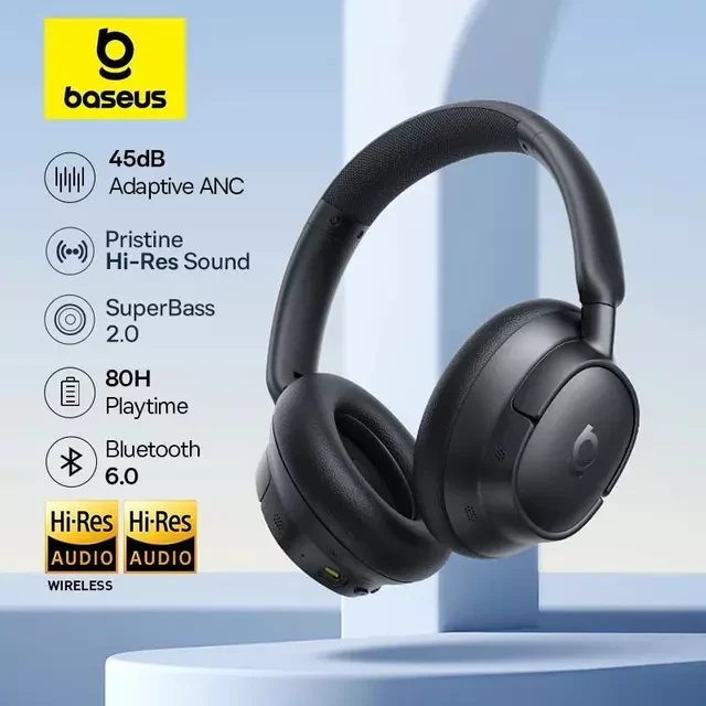 Baseus Bass EH10 Bluetooth Noise-Cancelling Headphones