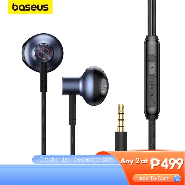 Baseus H19 Wired In-Ear Earphones