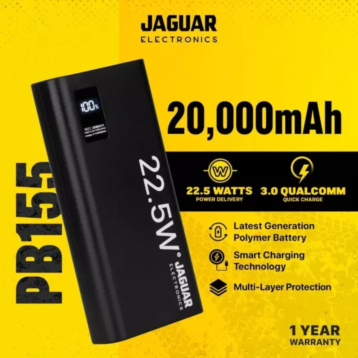 Jaguar Electronics PB155 V2 20000mAh Power Bank