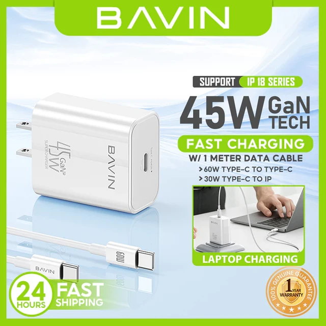BAVIN PC2066 45W GaN PD AC Charger