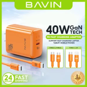 BAVIN PC2092 40W PD GaN USB-C Wall Charger