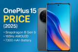 OnePlus 15 Price (2025) – Snapdragon 8 Gen 5, 7300 mAh Battery, 165 Hz Display