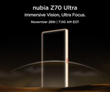 nubia Z70 Ultra: Global Launch Set for November 26 with Exciting Features