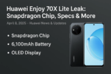 Huawei Enjoy 70X Lite Leaked: Snapdragon Chip & 6,100mAh Battery