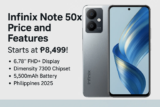 Infinix Note 50x Price and Features in the Philippines (2025)