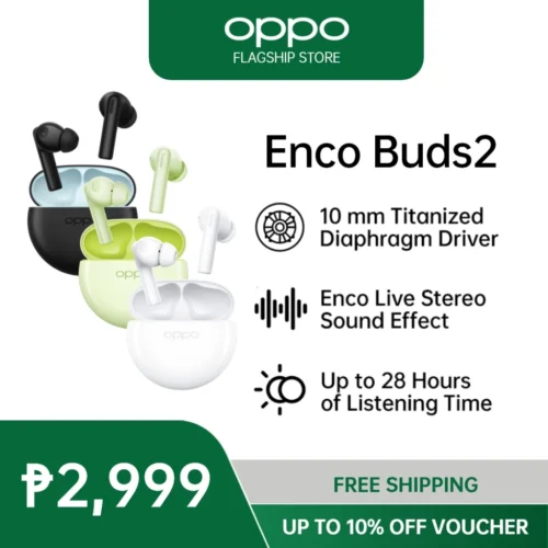 OPPO Enco Buds2: Listen Longer, Charge Less and Get Up to 28 Hours of Playtime