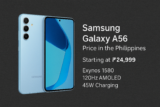 Samsung Galaxy A56 Price in the Philippines: Exynos 1580, 120Hz AMOLED & 45W Charging