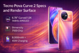 Tecno Pova Curve 2 Specs and Render Surface