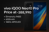 vivo iQOO Neo10 Pro Price in the Philippines (2025) – Dimensity 9400, 144Hz AMOLED & 120W Fast Charging