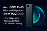 vivo iQOO Pad5 Price in the Philippines (2025) – Dimensity 9300+, 144Hz LCD & 10,000mAh Battery